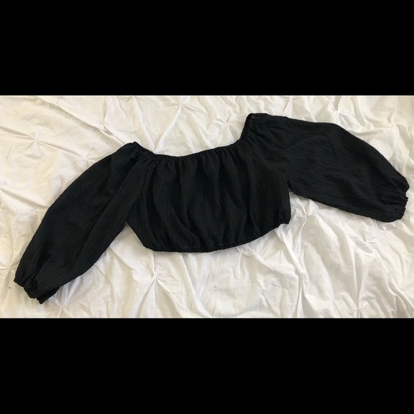 🔥Black Off The Shoulder Top & Wide Leg Pants SET🔥4XL🔥New 🔥SHEIN CURVE - Picture 4 of 16